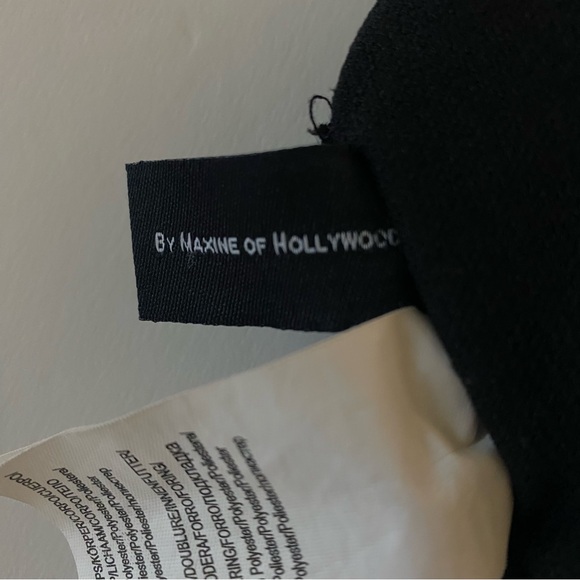 AZUL by Maxine of Hollywood Black Swim shorts W/built-In- briefs size 10 - Picture 7 of 11